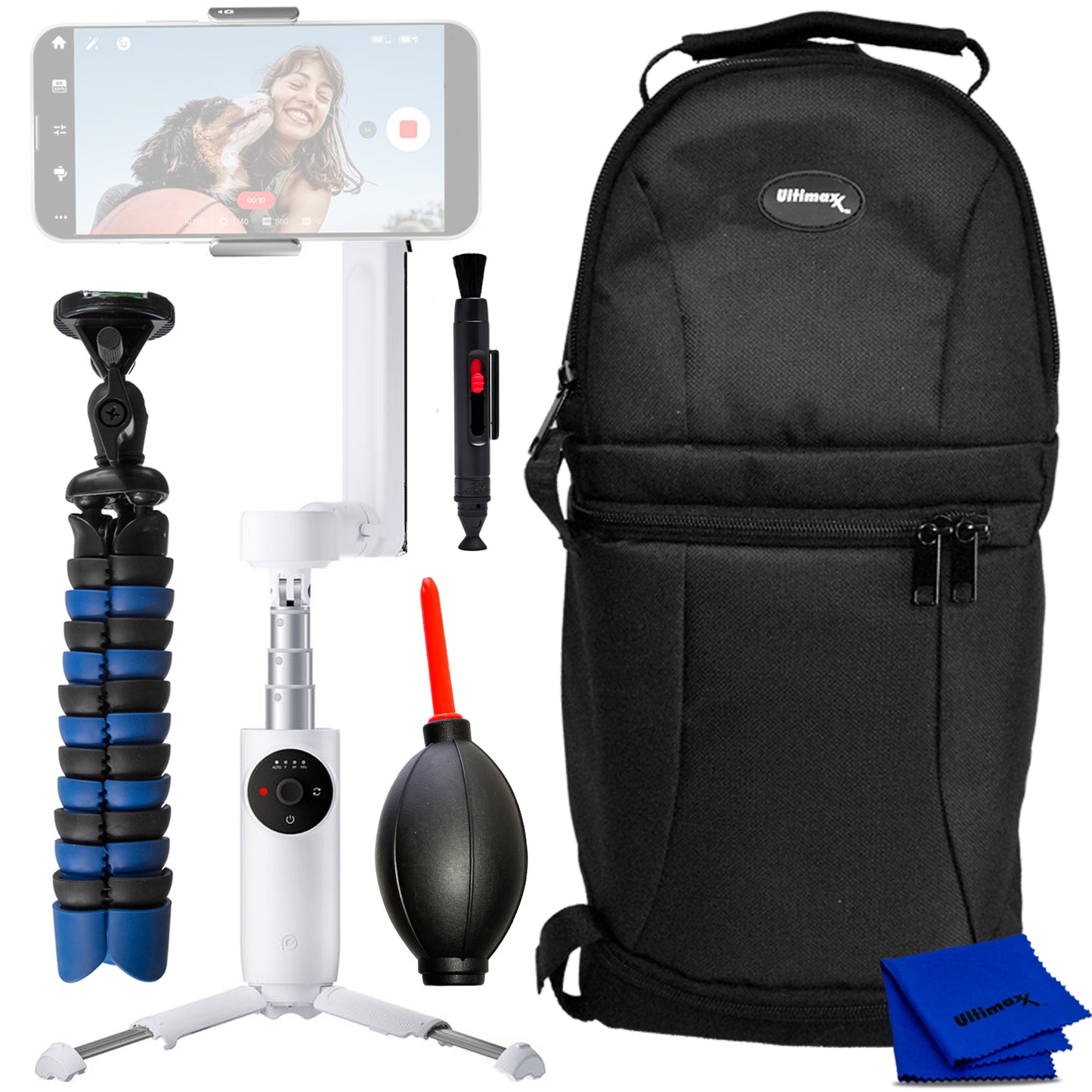 Insta360 Flow Smartphone Gimbal Stabilizer (White) Bundle - CINSABBA