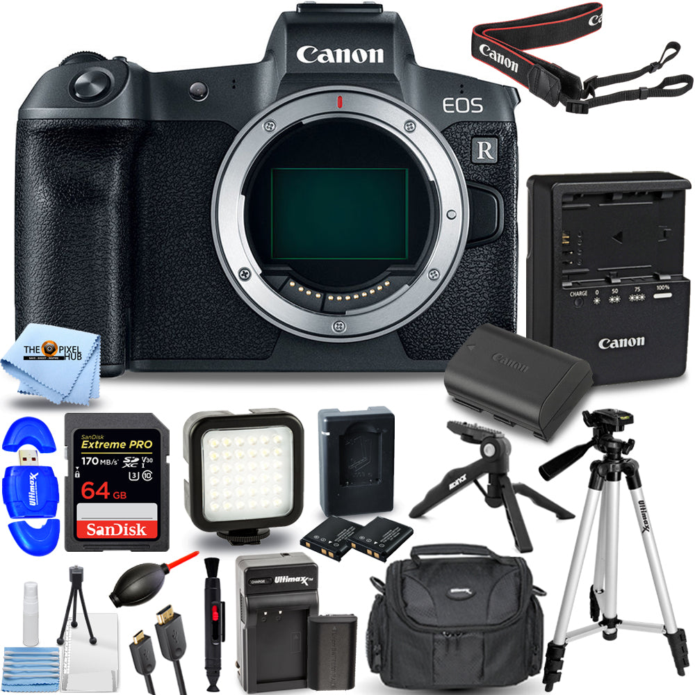 Canon EOS R Mirrorless Digital Camera (Body Only) - 14PC Accessory Bundle