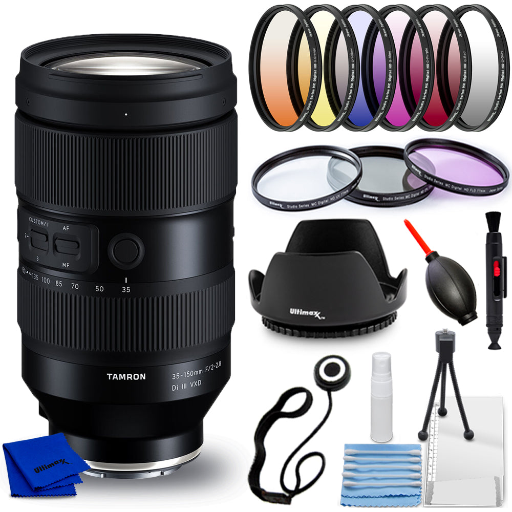 Tamron 35-150mm f/2-2.8 Di III VXD Lens for Sony E - 16PC Accessory Bundle