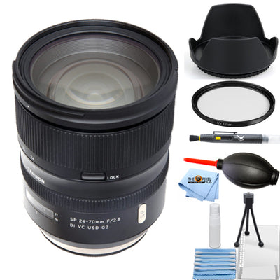 Tamron SP 24–70 mm f/2,8 Di VC USD G2 Objektiv für Nikon F Starter UV-Filterpaket