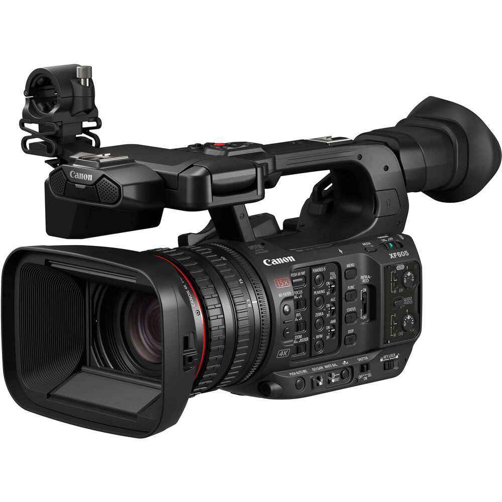 Canon XF605 UHD 4K HDR Pro Camcorder 5076C002 – 14-teiliges Zubehörpaket