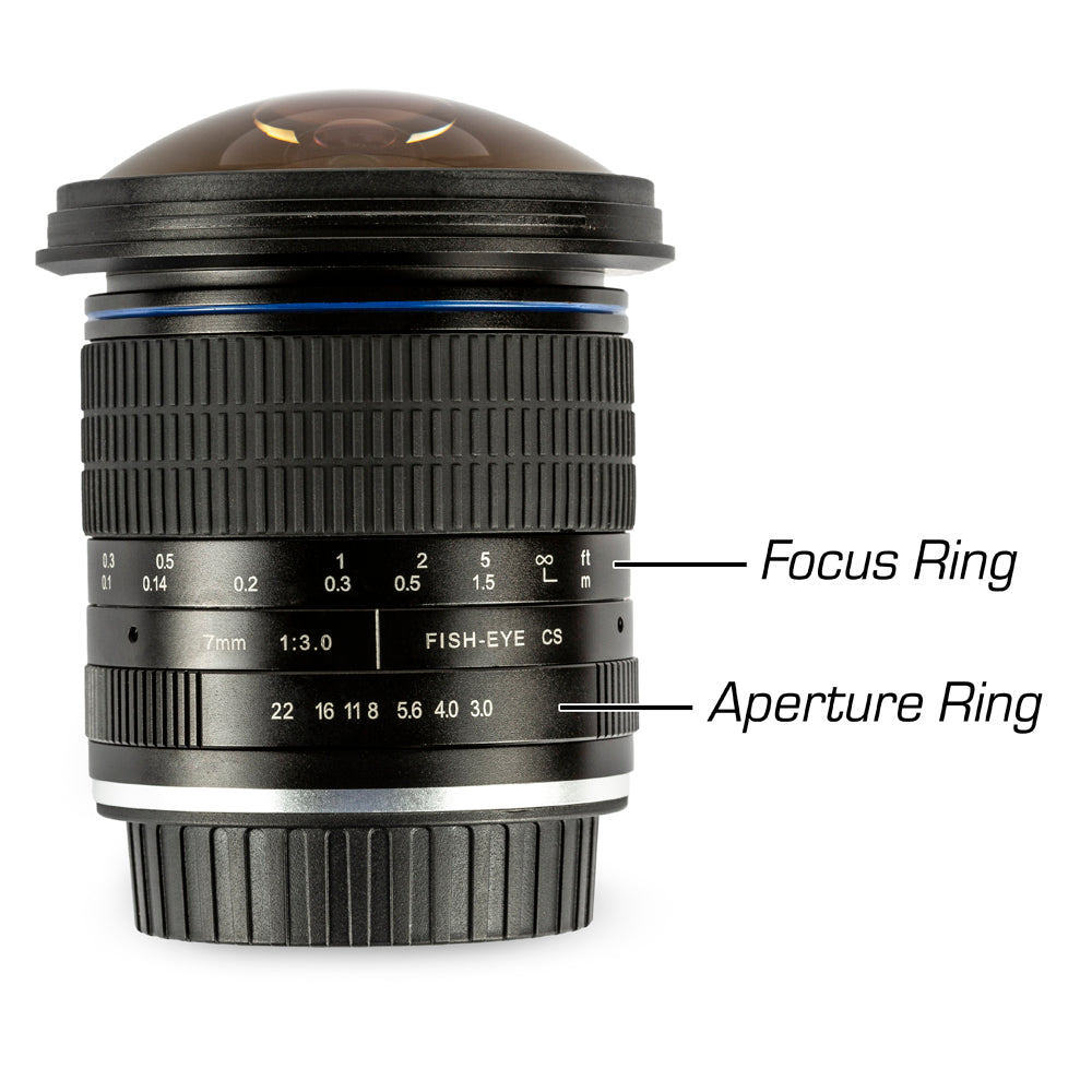 ULTIMAXX 7mm f/3.0 Aspherical Fisheye Lens for Sony NEX DSLRs - Ultra Wide Angle