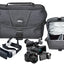 Gepolsterte Deluxe-Gadget-Tasche für Kameras, Camcorder und VR-Brillen (groß, schwarz)