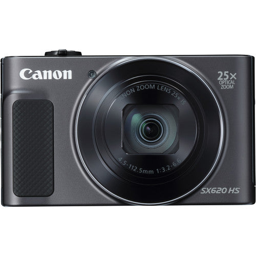 Canon PowerShot SX620 Digitalkamera (Schwarz) – 12-teiliges Zubehörpaket