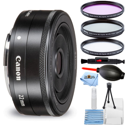 Canon EF-M 22mm f/2 STM Objektiv 5985B002 + Filter Kit Bundle - Weiße Box