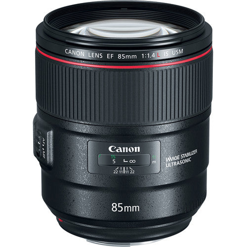 Canon EF 85mm f/1.4L IS USM Objektiv 2271C002 + Filter Kit + Objektivtasche Bundle