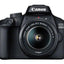 Canon EOS 4000D mit EF-S 18-55 mm f/3.5-5.6 IS II Objektiv - 7-teiliges Zubehörpaket