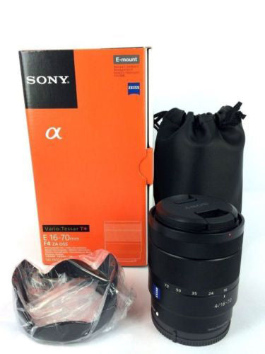 Sony Vario-Tessar T* E 16-70mm f/4 ZA OSS Lens + Telephoto and Wide Angle Lenses