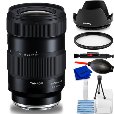 Tamron 17–50 mm f/4 Di III VXD-Objektiv (Sony E) A068 – 7-teiliges Zubehörpaket