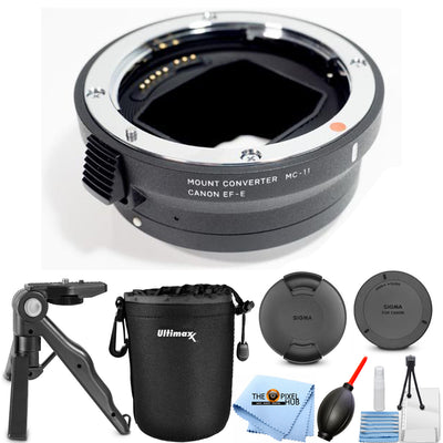 Sigma MC-11 Mount Converter Lens Adapter (Canon EF-Mount to Sony E) Tripod Kit