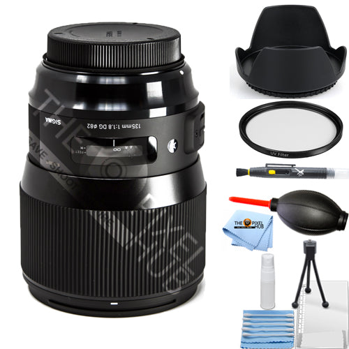 Sigma 135mm f/1.8 DG HSM Art Objektiv für Nikon F 240955 Starter UV-Filterpaket