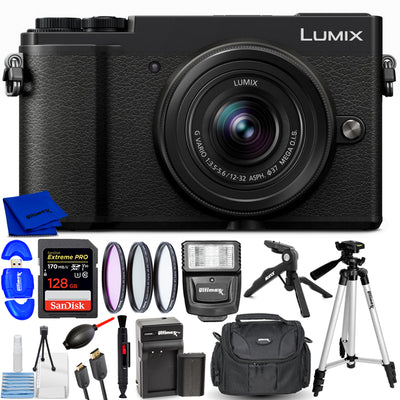 Panasonic Lumix GX9 mit 12-32 mm f/3.5-5.6 ASPH MEGA OIS Objektiv (Schwarz) im Paket