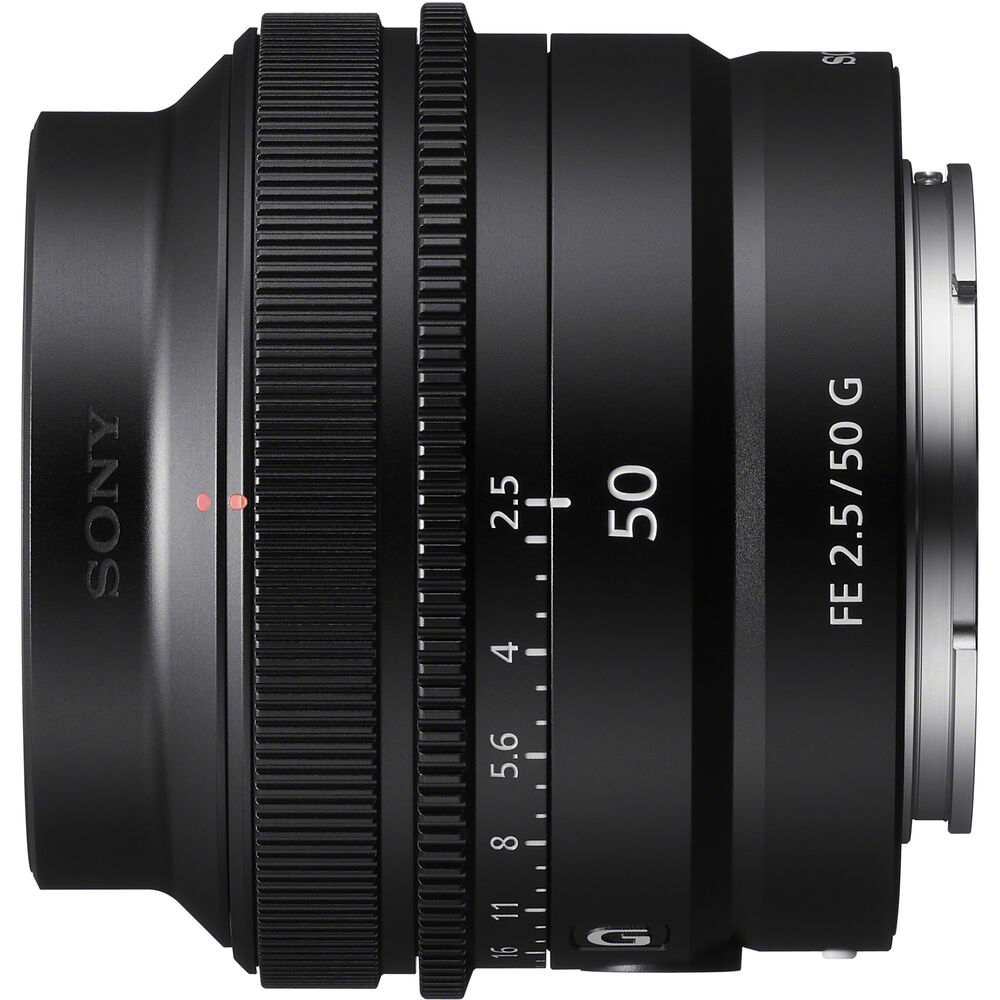 Sony FE 50 mm f/2,5 G Objektiv SEL50F25G - 7-teiliges Zubehörpaket