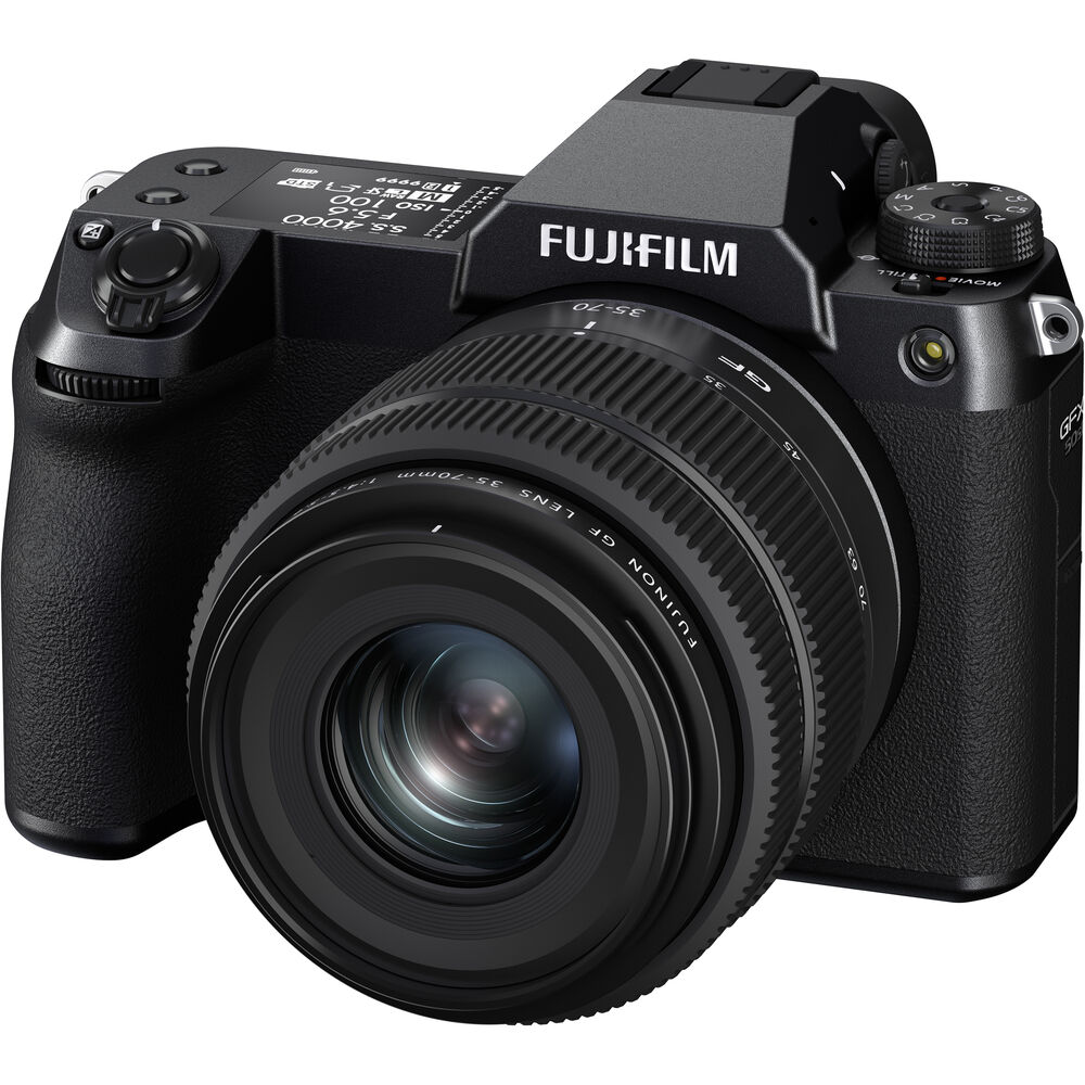 FUJIFILM GFX 50S II spiegellose Mittelformatkamera mit 35-70-mm-Objektiv – Bundle