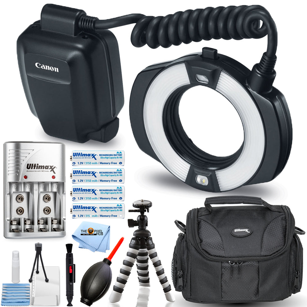 Canon MR-14EX II Macro Ring Lite Blitz 9389B002 - 7-teiliges Zubehörpaket