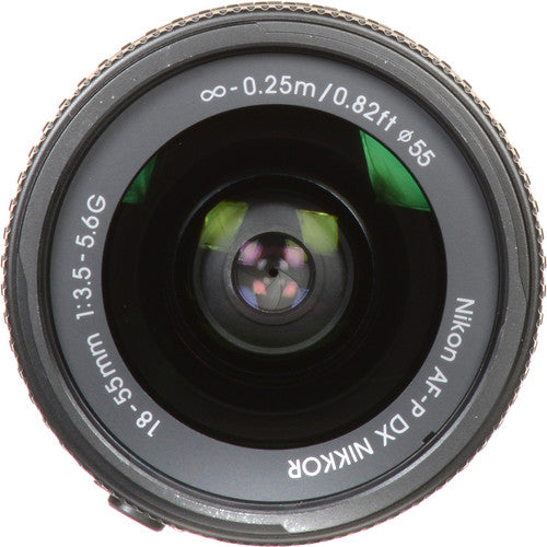 Nikon AF-P DX NIKKOR 18–55 mm 1:3,5–5,6G Objektiv, neu in weißer Box – UV-Filterpaket