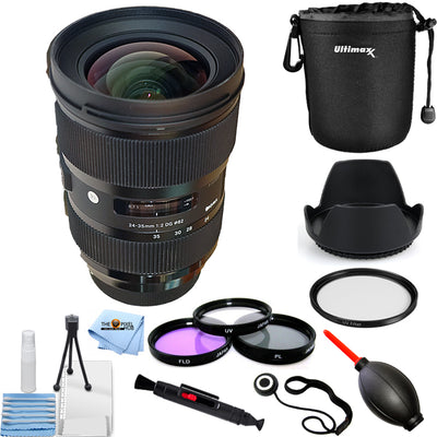 Sigma 24–35 mm f/2 DG HSM Art-Objektiv für Canon EF 588954 + Filter-Kit-Paket