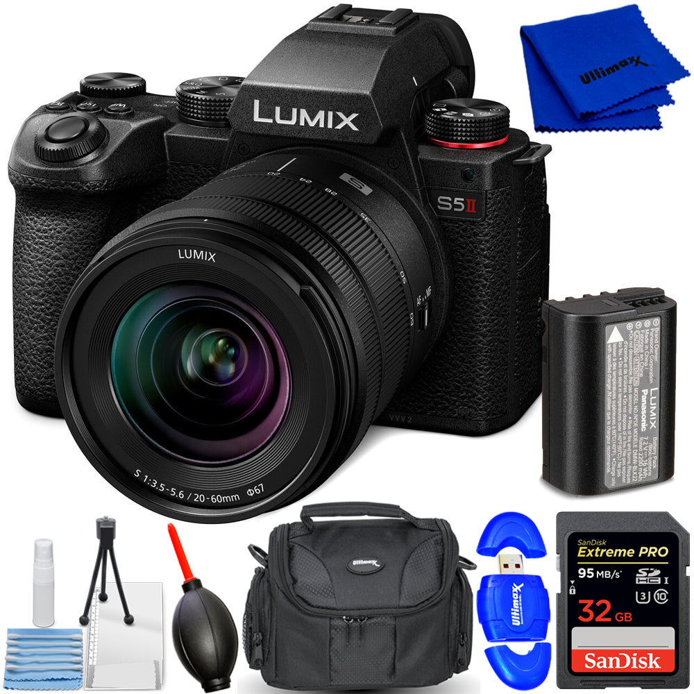 Panasonic Lumix S5 II spiegellose Kamera mit S 20-60 mm f/3,5-5,6 Objektiv DC-S5M2KK