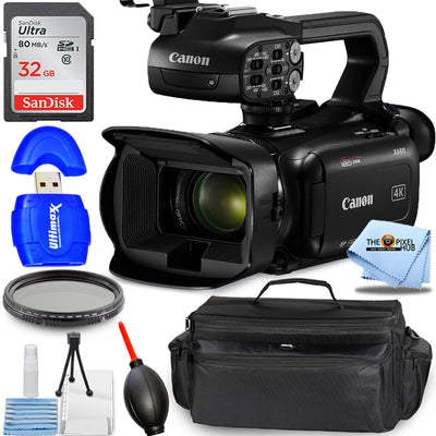 Canon XA60 Professioneller UHD 4K Camcorder PAL 5733C002 - 8-teiliges Zubehörpaket