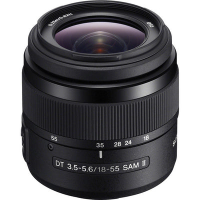 Sony DT 18–55 mm f/3,5–5,6 SAM II-Objektiv (offene Verpackung) – SAL18552