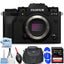 FUJIFILM X-T4 spiegellose Kamera (schwarz) 16652855 – 7-teiliges Zubehörpaket