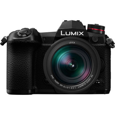 Panasonic Lumix G9 spiegellose Kamera mit 12-60 mm f/2.8-4 Objektiv - Zubehör-Kit