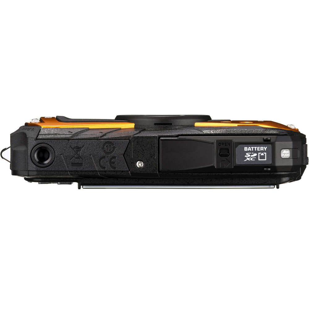 Ricoh WG-80 Digitalkamera (Orange) 03128 - 8-teiliges Zubehörpaket