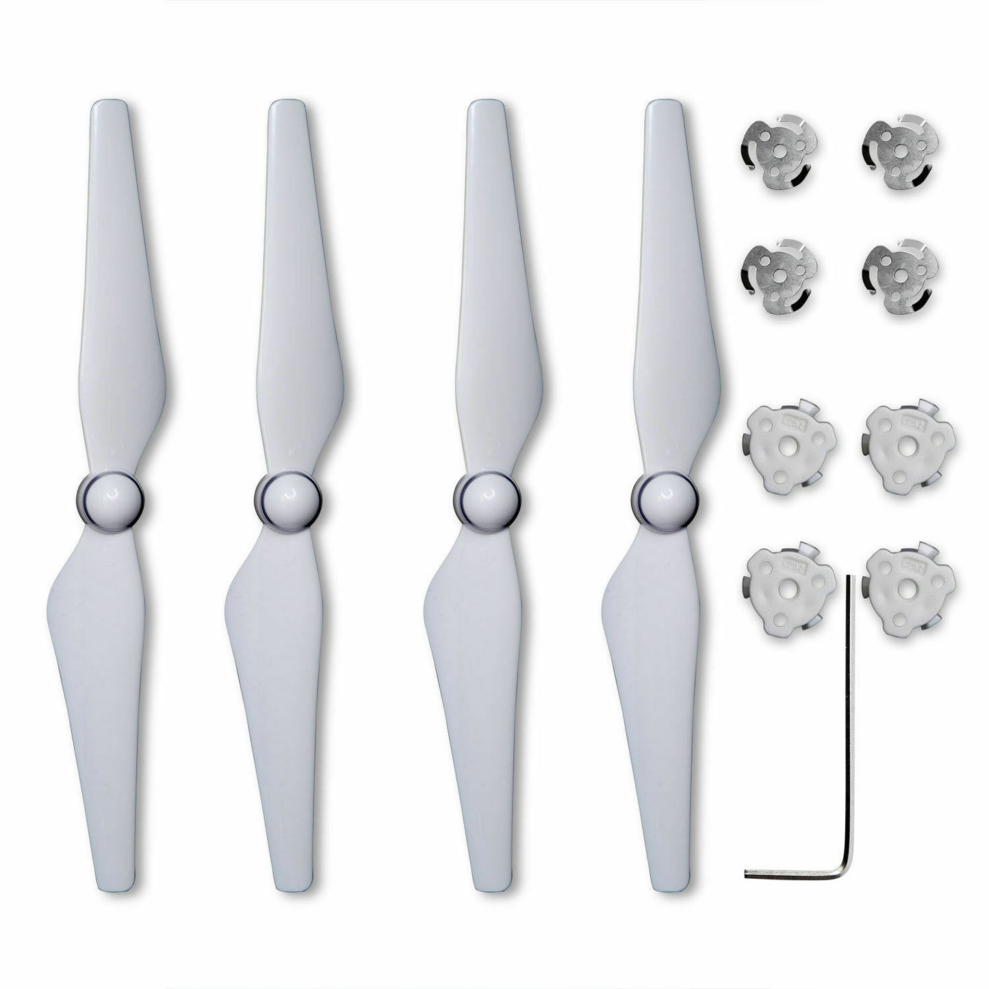 2 Pairs White 9450 9" Self-Tightening Propeller for DJI Phantom 4