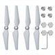 2 Pairs White 9450 9" Self-Tightening Propeller for DJI Phantom 4 Ultimaxx