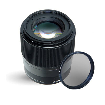 Sigma 30mm f/1.4 DC DN Contemporary Objektiv für Canon EF-M + UV-Ultraviolettfilter