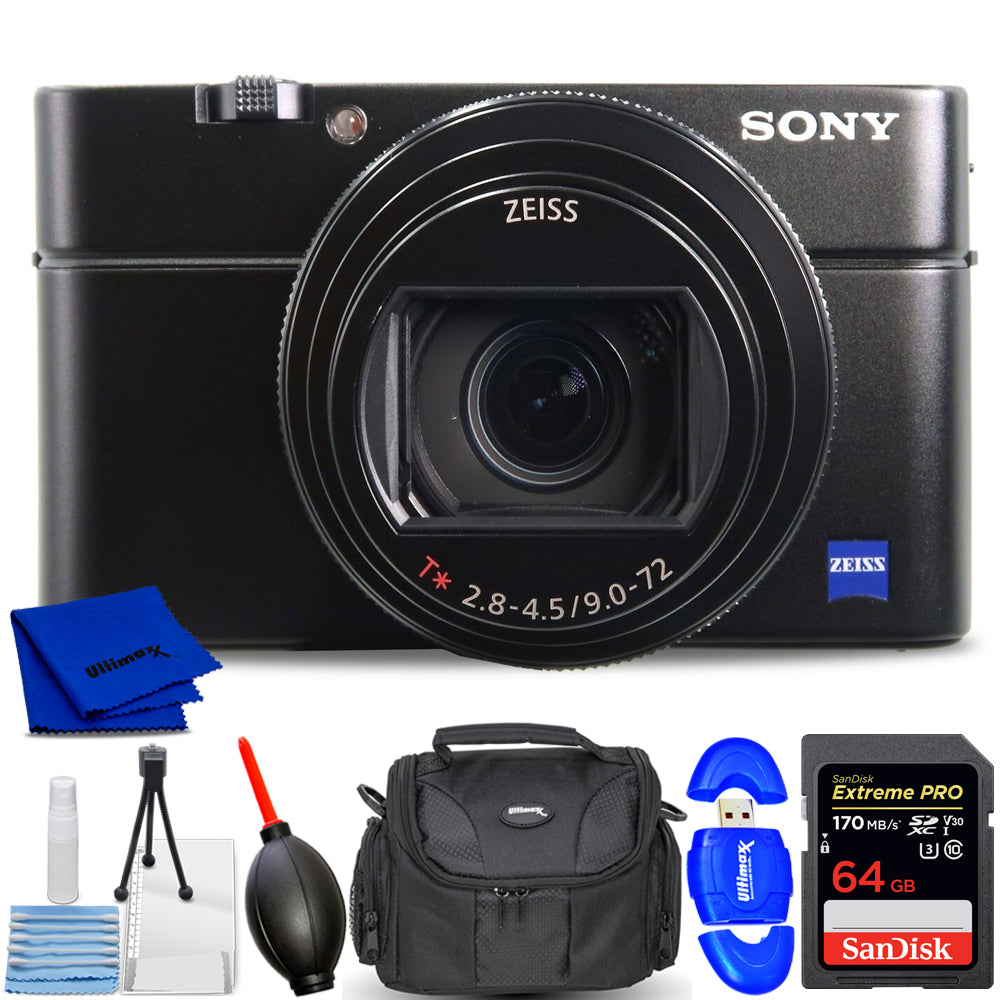 Sony Cyber-shot DSC-RX100 VII Digital Camera DSC-RX100M7 - Essential 64GB Bundle