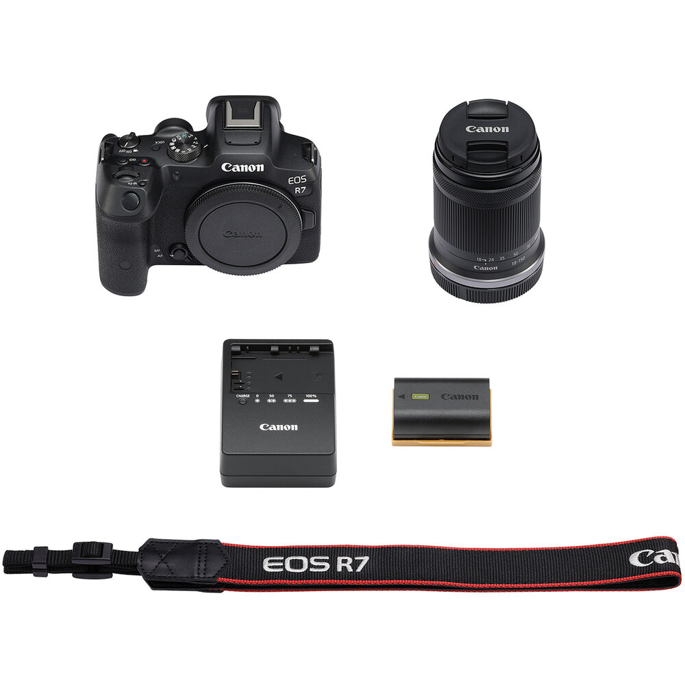 Canon EOS R7 Mirrorless Camera with 18-150mm Lens 5137C009 - 7PC Accessory Kit