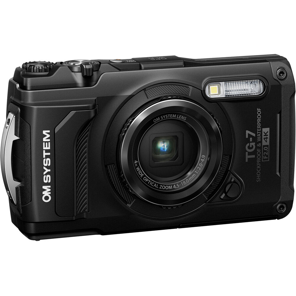 OM SYSTEM Tough TG-7 Digital Camera (Black) - V110030BU000