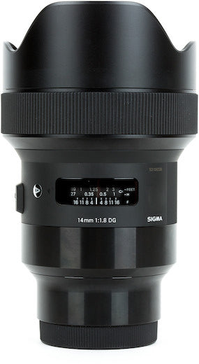 Sigma 14mm f/1.8 DG HSM Art Objektiv für Sony E 450965 - Essential Objektivtasche-Paket