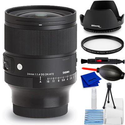 Sigma 24mm f/1.4 DG DN Art Objektiv für Sony E 405965 - 7-teiliges Zubehörpaket