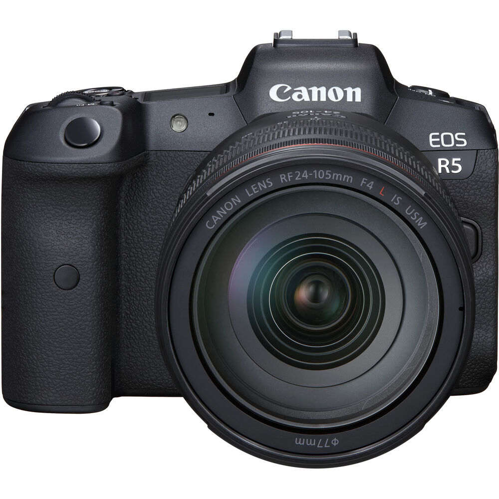 Canon EOS R5 spiegellose Kamera mit 24-105 mm f/4 Objektiv - 4147C013