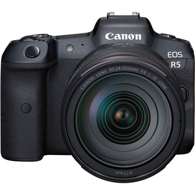 Canon EOS R5 spiegellose Kamera mit 24-105 mm f/4 Objektiv - 4147C013