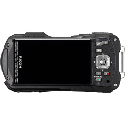 Ricoh WG-70 Digitalkamera (Schwarz) 03868 - 8-teiliges Zubehörpaket