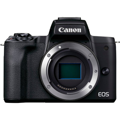 Canon EOS M50 Mark II spiegellose Kamera (Schwarz) 4728C001 – 7-teiliges Zubehörpaket