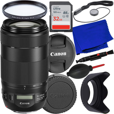 Canon EF 70-300mm f/4-5.6 IS II USM Objektiv 0571C002 - 8-teiliges Zubehörpaket