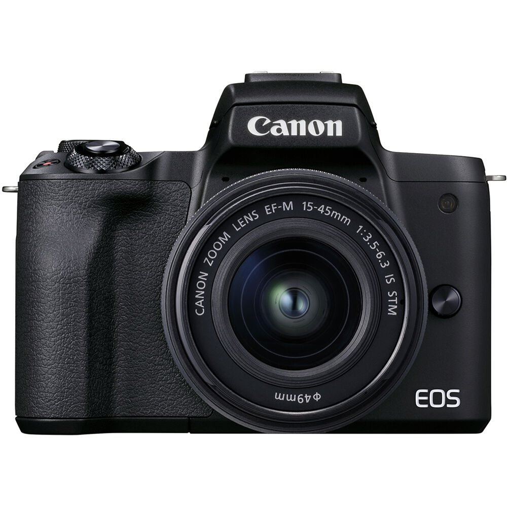 Canon EOS M50 Mark II spiegellose Digitalkamera mit 15-45-mm-Objektiv (schwarz)