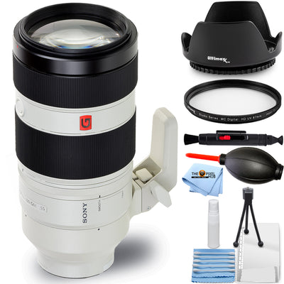 Sony FE 100–400 mm f/4,5–5,6 GM OSS-Objektiv SEL100400GM – 7-teiliges Zubehörpaket