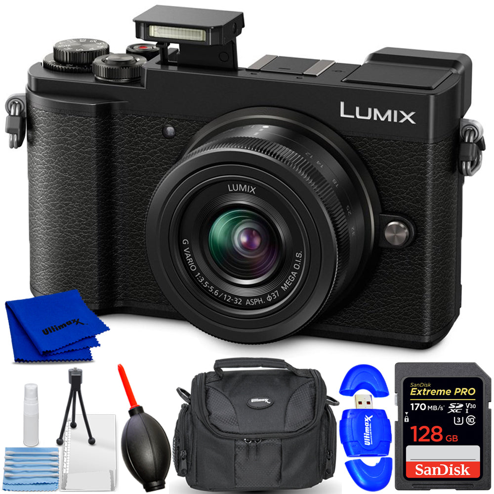 Panasonic Lumix GX9 mit 12–32 mm f/3,5–5,6 ASPH MEGA OIS-Objektiv (Schwarz) – Kit