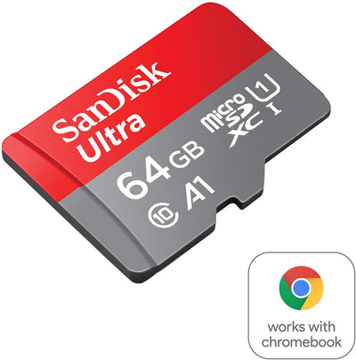 SanDisk 64 GB Ultra MicroSDHC UHS-I Speicherkarte 120 MB/s mit Adapter