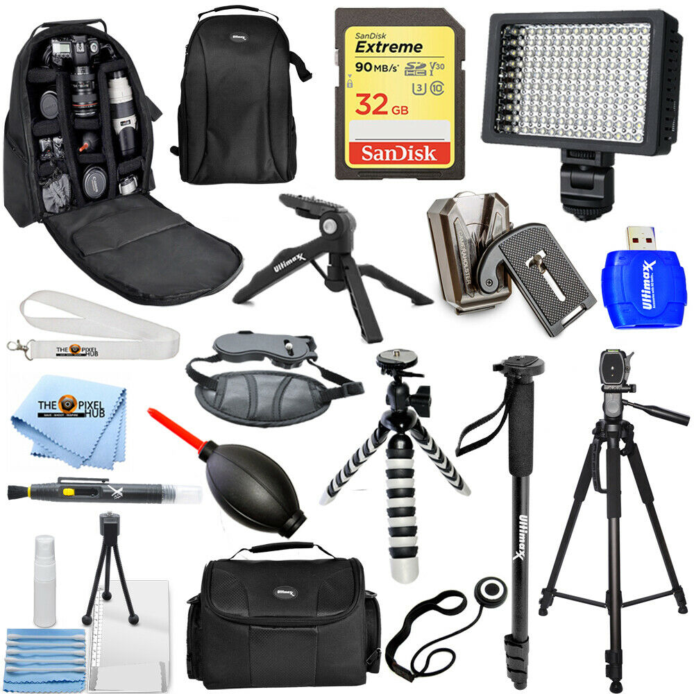 Canon T7i 77D 80D 90D 4000D 2000D 6D 5D Mark IV 5DS R 5D III ZUBEHÖRPAKET