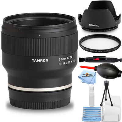 Tamron 20mm f/2.8 Di III OSD M 1:2 Objektiv für Sony E F050 - 7-teiliges Zubehörpaket