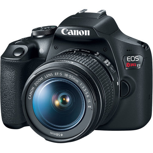 Canon EOS Rebel T7 DSLR-Kamera mit EF-S 18-55-mm-Objektiv – Essential 32 GB Bundle