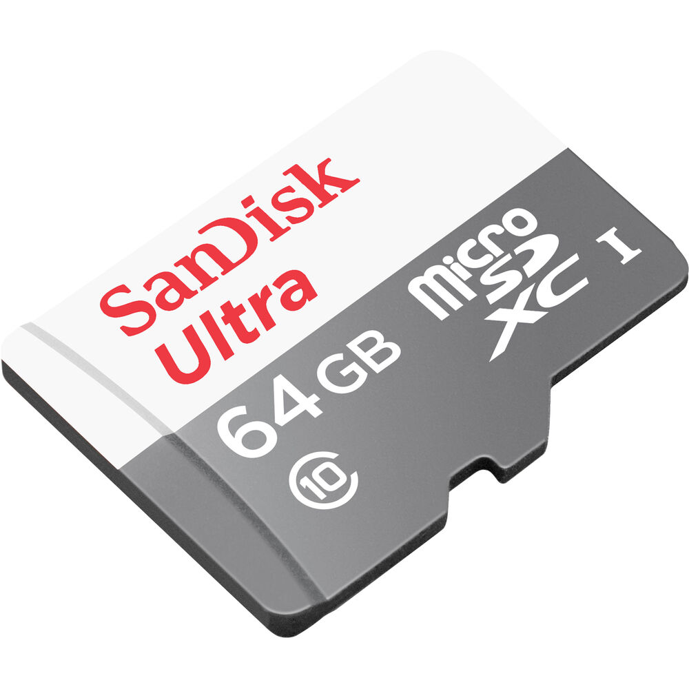 SanDisk 64 GB Ultra UHS-I microSDXC-Speicherkarte – SDSQUNR-064G-GN3MN