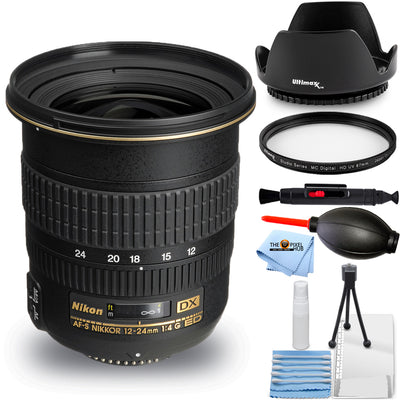 Nikon AF-S DX Zoom-NIKKOR 12-24 mm 1:4G IF-ED Objektiv 2144 – Essential UV-Paket