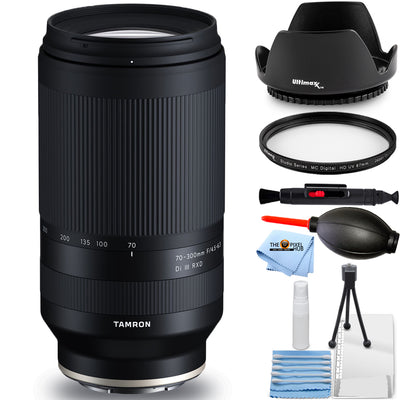 Tamron 70-300mm f/4.5-6.3 Di III RXD Lens for Sony E A047 - 7PC Accessory Bundle